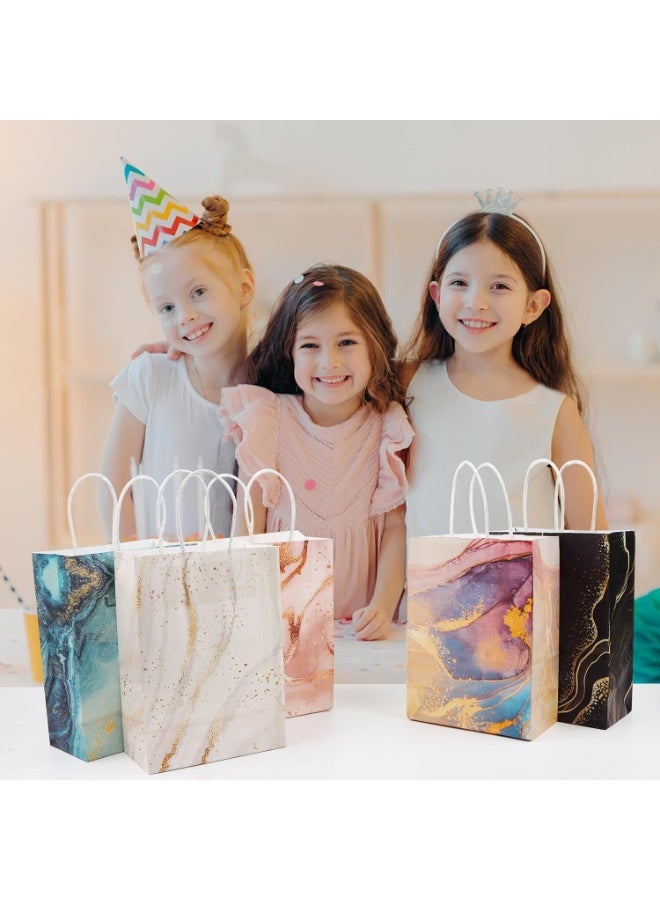LYNLYN 20PCS Kraft Paper Party Gift Bags with Handles, Multipack for Kids, Birthday, Wedding, Baby Shower, Sweets（21 x 15 x 8 cm） - Image 2